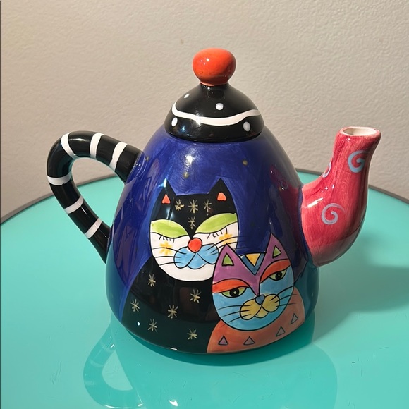 Milson & Louis Colorful Cat Design Teapot - Picture 3 of 5